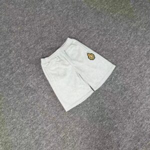 corteiz badge embroidered sweat set grey