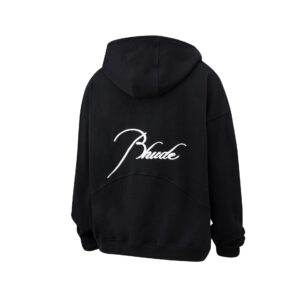 rhude embroidered zip hoodie multicolor