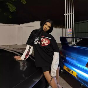 broken planet black white t shirt