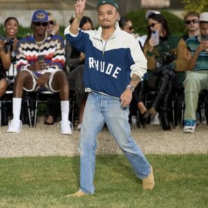 rhude half zip tracksuit multicolor