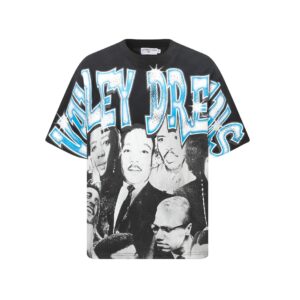 valley geometric print washed tee