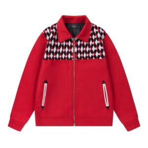 amiri wool logo jacket multicolor