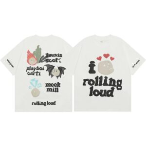 broken planet foam graphic tee white