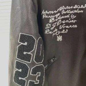 amiri varsity jacket black