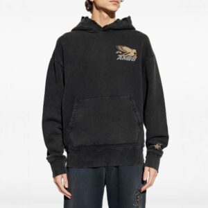 amiri crackled wing hoodie multicolor