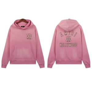 amiri distressed embroidery hoodie multicolor