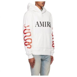 amiri red snake hoodie multicolor