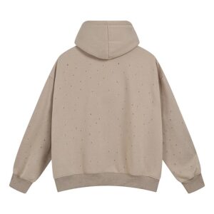 amiri fleece motif hoodie multicolor