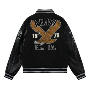 amiri varsity jacket eagle embroidery multi
