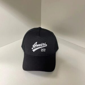amiri embroidered baseball cap black