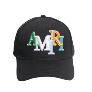 amiri embroidery cap multicolor