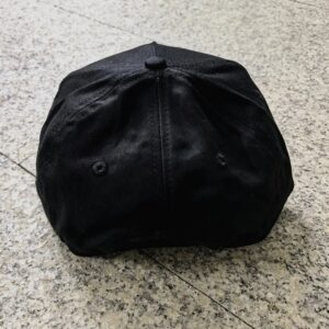 rhude embroidered baseball cap black