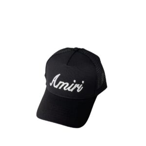 amiri embroidered baseball cap black