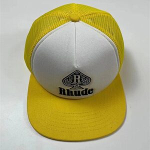 rhude embroidered logo cap multicolor