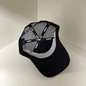 amiri embroidered baseball cap black