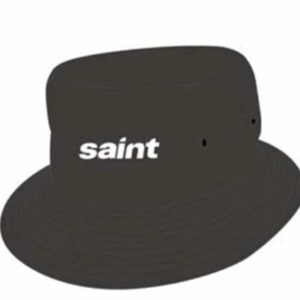 saint embroidered bucket hat multicolor