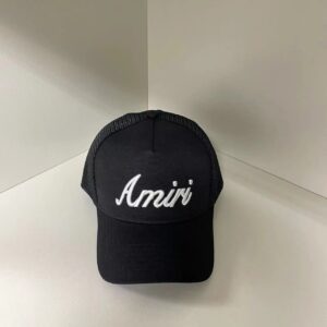 amiri embroidered baseball cap black