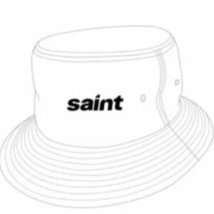 saint embroidered bucket hat multicolor
