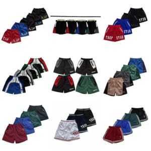 trapstar logo shorts multicolor