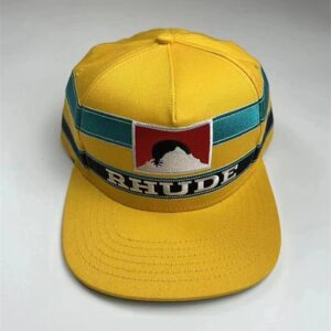 rhude letter baseball cap multicolor