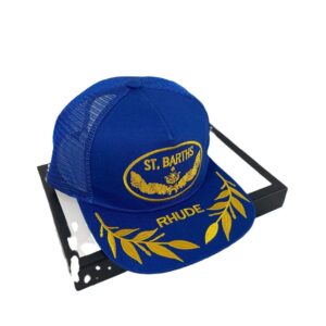 rhude embroidered cap blue