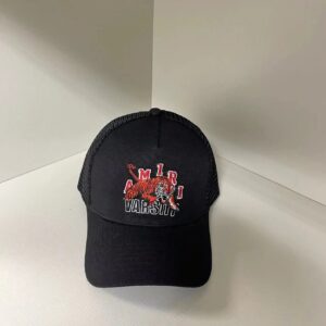 amiri embroidered baseball cap black