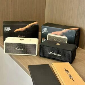 marshall emberton iii bluetooth speaker black white