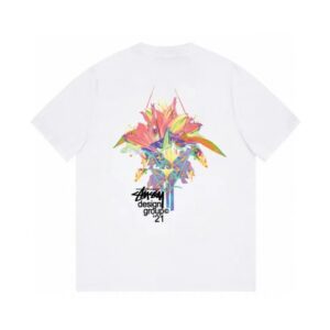 stussy graphic logo tee multicolor