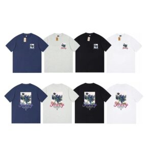 stussy graphic logo tee multicolor