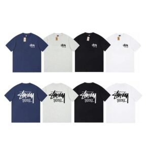 stussy graphic logo tee multicolor