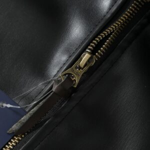 polo ralph lauren leather jacket black