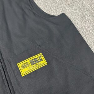 corteiz quilted vest black