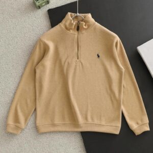 ralph lauren half zip knit sweater multicolor