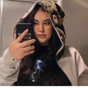 assc lightning print tee black