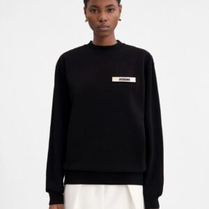 jacquemus logo embroidered sweatshirt multicolor