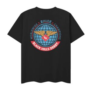 rhude graphic print t shirt multi
