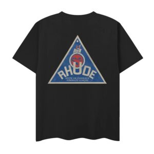 rhude graphic print t shirt multi