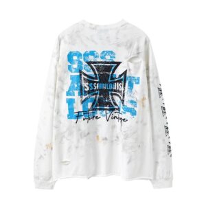 sssaint louis cross star graffiti tee black/white