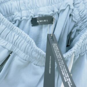 amiri embroidered shorts blue