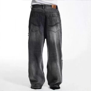 sssaint louis ripped denim jeans black/blue