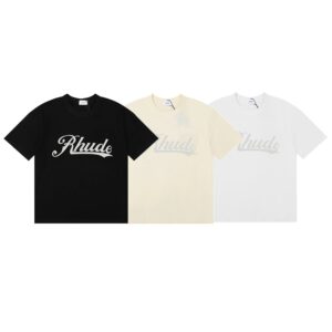 rhude racing graphic tee black