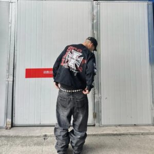 sssaint louis cross star graffiti tee black/white