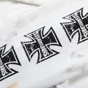 sssaint louis cross star graffiti tee black/white