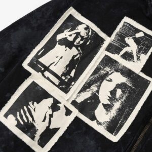 sssaintlouis graphic hoodie black