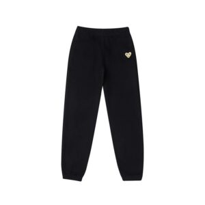 cdg heart embroidery tees multicolor