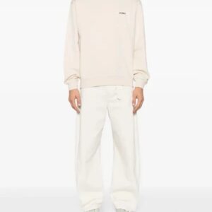 jacquemus logo embroidered sweatshirt multicolor