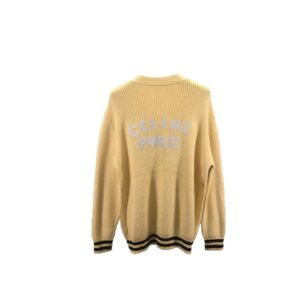 celine varsity cardigan multicolor