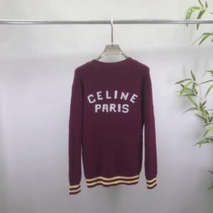 celine varsity cardigan multicolor