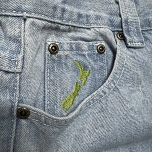 adwysd washed denim pants multi color