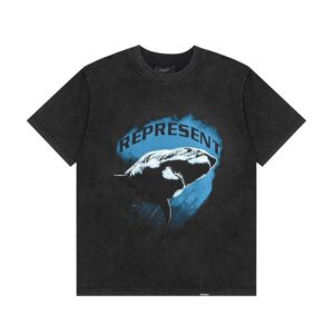 represent shark washed t shirt multicolor